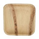 Dtocs Palm Leaf 7 inch Square Disposable Dessert Plate -- 50 per case