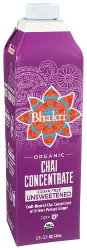Bhakti Unsweetened Chai Concentrate, 32 Fluid Ounce -- 6 per case