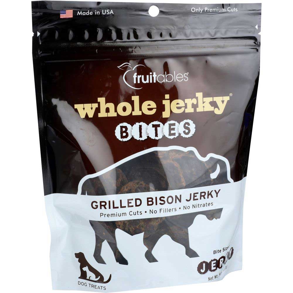 Fruitables Grilled Bison Whole Jerky Dog Treats, 5 Ounce -- 8 Per Case