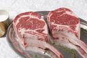 Darling Down Wagyu Beef Bone in Rib Steak Tomahawk, 2 count per pack -- 2 per case.