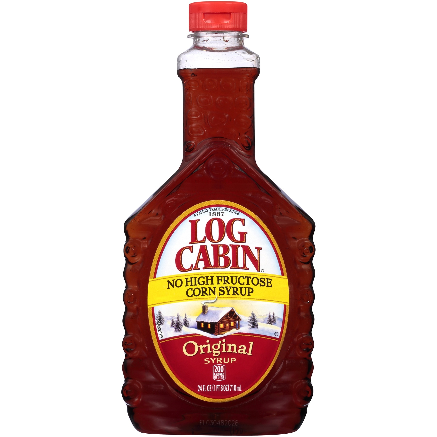 Log Cabin Regular Syrup, 24 Ounce -- 12 Case