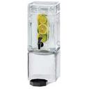 Cal-Mil Clear Square Acrylic Beverage Dispenser with Handles Drip Tray and Infusion Chamber, 3 Gallon Capacity