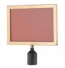 Aarco Form-A-Line (TM) Brass Style Large Horizontal Sign Frame, 11 1/8 x 14 1/8 inch