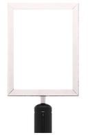 Aarco Form-A-Line (TM) Satin Style Small Vertical Sign Frame, 11 1/8 x 8 5/8 inch