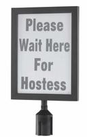 Aarco Form-A-Line (TM) Black Style Large Vertical Sign Frame, 14 1/8 x 11 1/8 inch