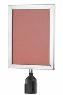 Aarco Form-A-Line (TM) Chrome Style Large Vertical Sign Frame, 14 1/8 x 11 1/8 inch