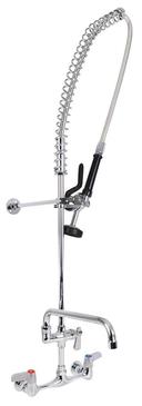 BK Resources Workforce Standard Duty Pre-Rinse with 8 inch OC Splash Mount and 12 inch Add-on Faucet