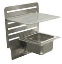 BK Resources GrillCook Pro Medium 12 inch Wide Upright Shelf Stand with 12 inch Shelf and 1/6th Pan Holder