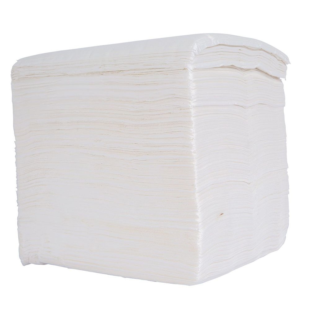 Hawthorn White 1 Ply Premium Paper Lunch Napkin, 11.3 x 13 inch -- 6000 per case