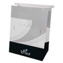 Bagcraft Paper White Meal Bag with Vents and Tin Tie Medium ToGo, 8.25 x 5.25 x 10.75 inch -- 250 per case