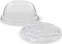 Dart Clear Polyethylene Terephthalate Dome Lid Only without Hole -- 1000 per case