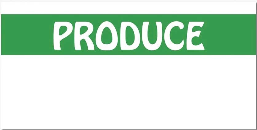 Avery Dennison Monarch 1110 Stock Produce Green Stripe Labels, 0.733 X 0.380 Inch -- 17000 Per Case