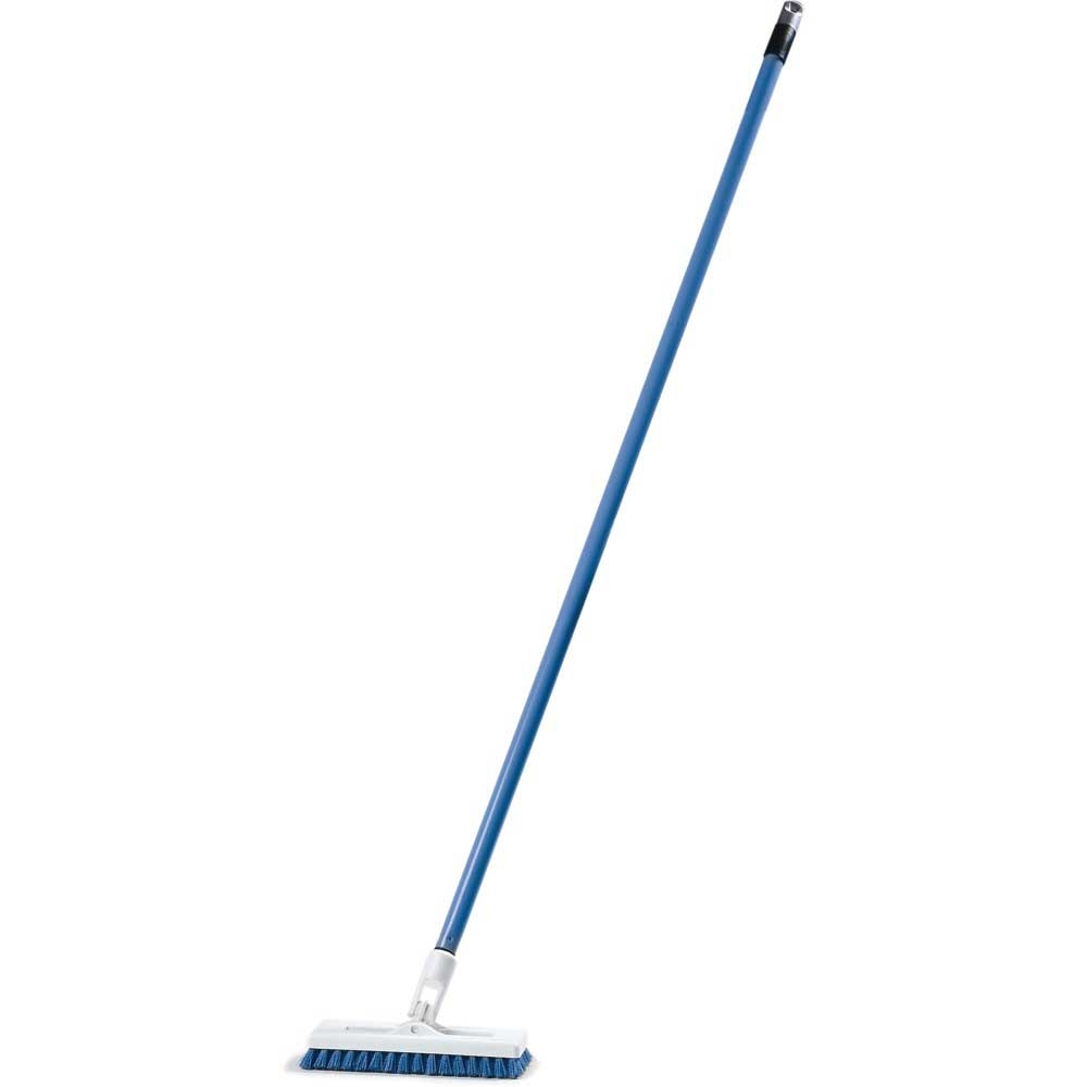 Carlisle Swivel Scrub Swivel Headed Scrub Brush With 48 Inch Handle -- 4 Per Case