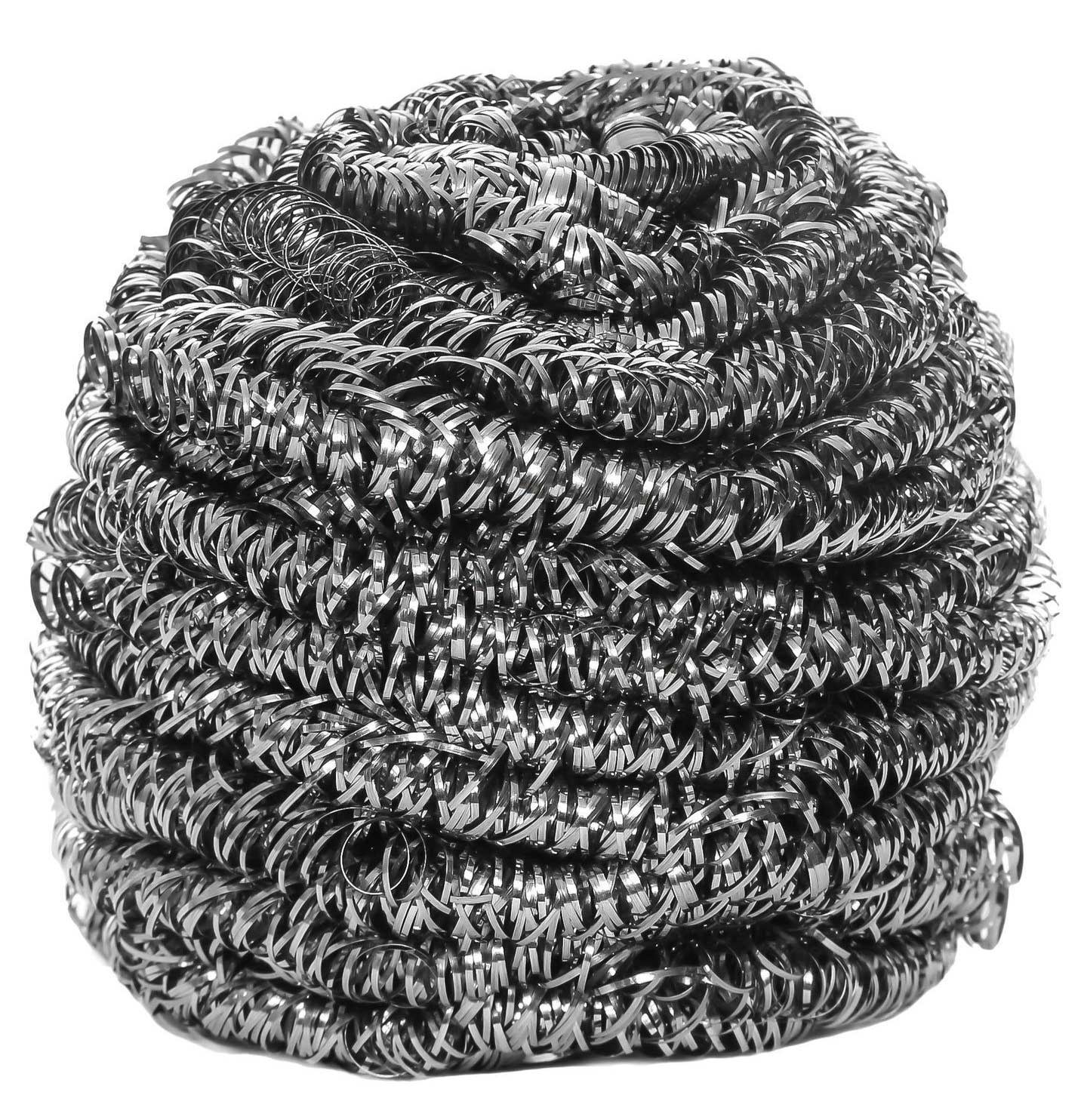 Kingseal Individually Wrapped Stainless Steel Scrubber -- 72 Per Case