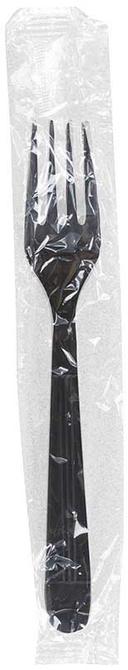 Bunzl Prime Source Heavy Weight Polypropylene Disposable Black Fork -- 1000 per case