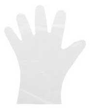 Prime Source Select Hybrid Clear Large Disposable Poly Gloves, 100 Count -- 10 Per Case