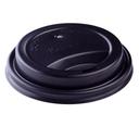 Karat Polypropylene Black Sipper Dome Lid for 10-24 Ounce Hot Cup -- 1000 per case.