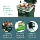 EcoSafe 0.6 Mil Cored Compostable Can Liner, 16 x 17 inch -- 1300 per case.