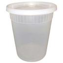 Tripak Clear Polyethylene Terephthalate Soup Container with Lid, 32 Ounce -- 240 per case