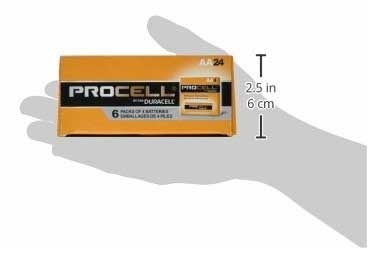 Duracell Procell Alkaline Non Rechargeable AA Battery, 0.56 x 0.56 x 1.98 inch - 24 per pack -- 144 packs per case
