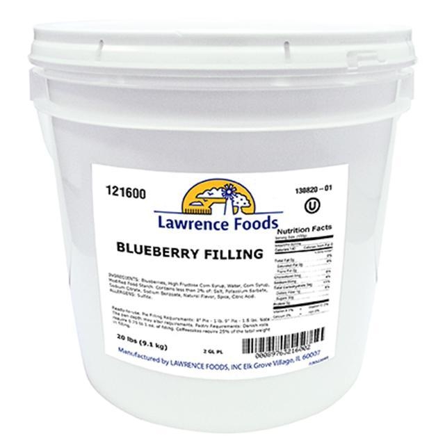 Lawrence Foods Whole Blueberry Filling, 2 Gallon