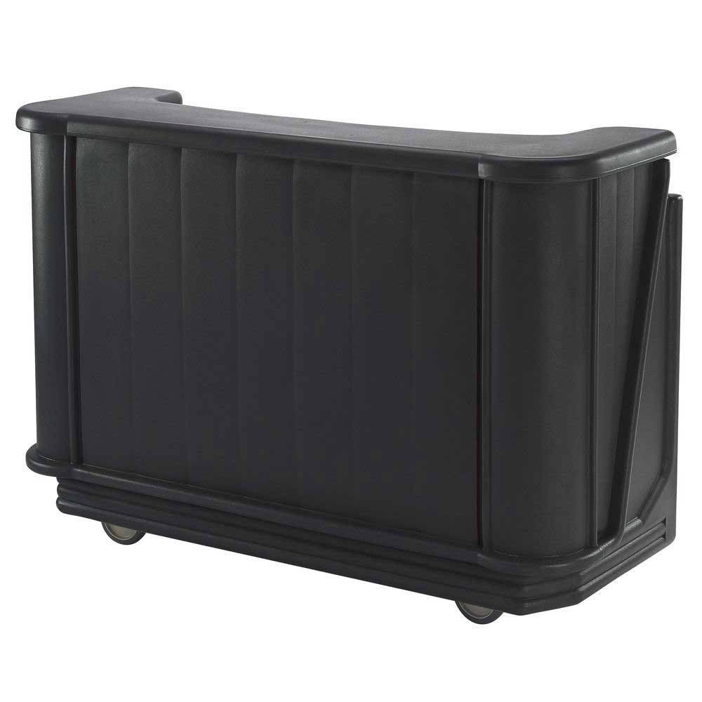 Cambro Cambars 650 Black Plastic Standard Style Medium Portable Beverage Bar, 67 1/2 X 28 1/2 X 47 1/2 Inch