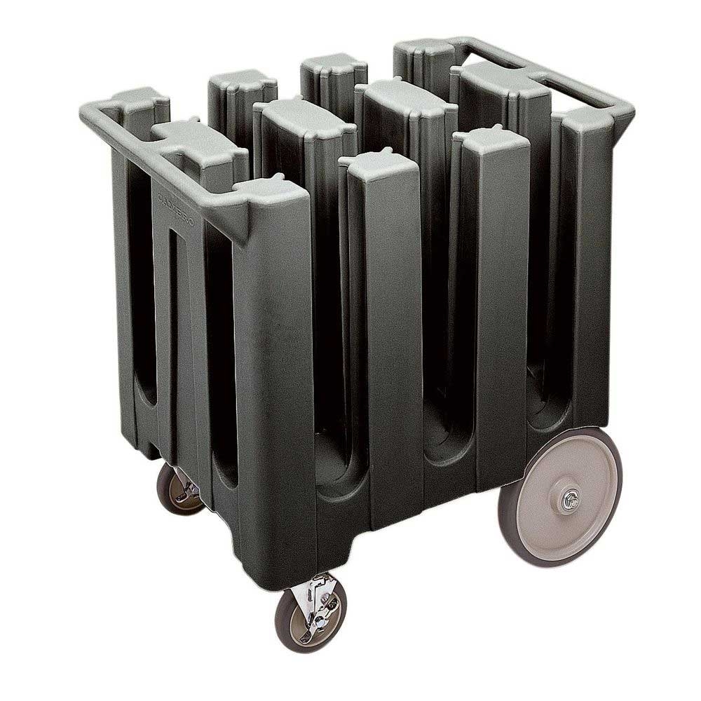 Cambro Slate Black Poker Chip Style Non Adjustable Dish Caddy For 5 3/4 Inch Round Plates, 32 5/8 X 23 1/2 X 31 3/4 Inch