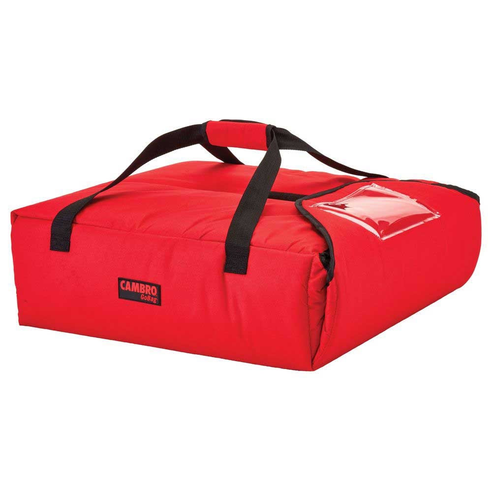 Cambro Gobags Red Insulated Premium Pizza Delivery Bag, 19 X 20 X 9 Inch