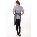 Chef Works Indigo Blue Portland Bib Apron, 34 inch Long x 30 inch Wide