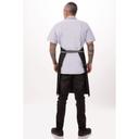 Chef Works Black Bronx Bib Apron, 34 inch Long x 30 inch Wide