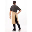 Chef Works Natural Austin Chefs Bib Apron, 40 inch Long x 39 inch Wide