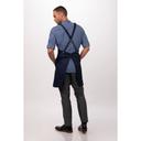 Chef Works Dark Navy Largo Bib Apron, 30.7 inch Long x 37.8 inch Wide