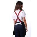 Chef Works Jet Black Berkeley Short Snap Bib Apron for Unisex, 27.5 inch Long x 28.7 inch Wide