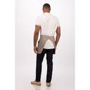 Chef Works Taupe Seattle Half Bistro Apron for Unisex, 16.1 inch Long x 37.8 inch Wide