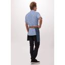 Chef Works Medium Blue Berkeley Half Bistro Snap Apron for Unisex, 17.9 inch Long x 28 inch Wide