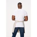Chef Works Ecru Lockharte Half Bistro Canvas Apron for Unisex, 19 inch Long x 31.5 inch Wide