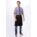 Chef Works Black Memphis Bistro Apron, 24 inch Long x 32 inch Wide