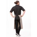 Chef Works Black Portland Bistro Apron, 30 inch Long x 31.5 inch Wide