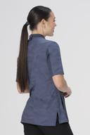 Chef Works Air Force Blue Medium Mojave Short Sleeve Chef Coat for Women