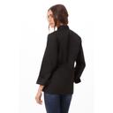 Chef Works Black Large Classic Fit Sofia Chef Coat for Women