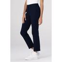 Chef Works Navy Chino Poly Stretch Pant for Women, 4 inch