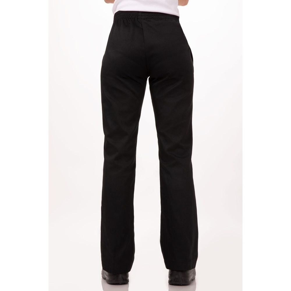 Chef Works Black Small Classic Fit Essential Baggy Chef Pant for Women