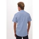 Chef Works Blue Medium Modern Gingham Short Sleeve Dress Shirt for Men
