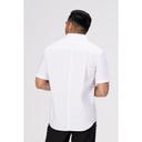 Chef Works White Large Cody Zip Work Shirt for Men