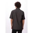 Chef Works Black Medium Classic Fit Detroit Short Sleeve Denim Shirt for Unisex