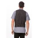 Chef Works Black Medium Modern Fit Fairfax Vest for Men