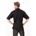 Chef Works Black Black Small Classic Fit Valais V-Series Chef Coat for Unisex