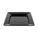 Black GET Enterprises inc Milano Melamine Square Plate, 12 inch -- 12 per case