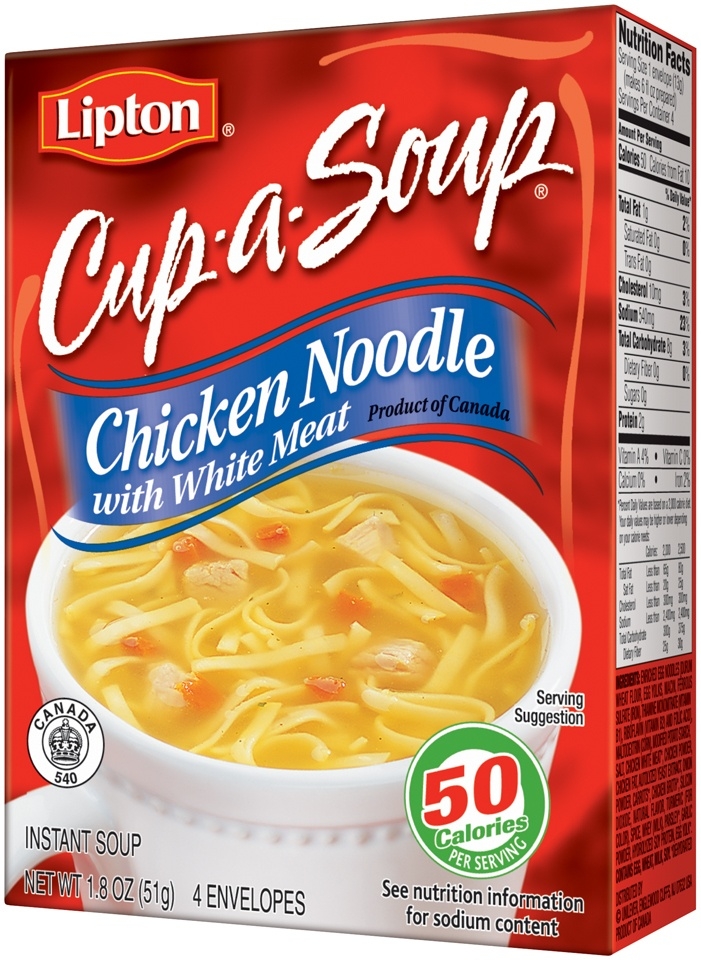 Lipton Cup-a-noodle Chicken Noodle Soup, 4 Count -- 24 Per Case