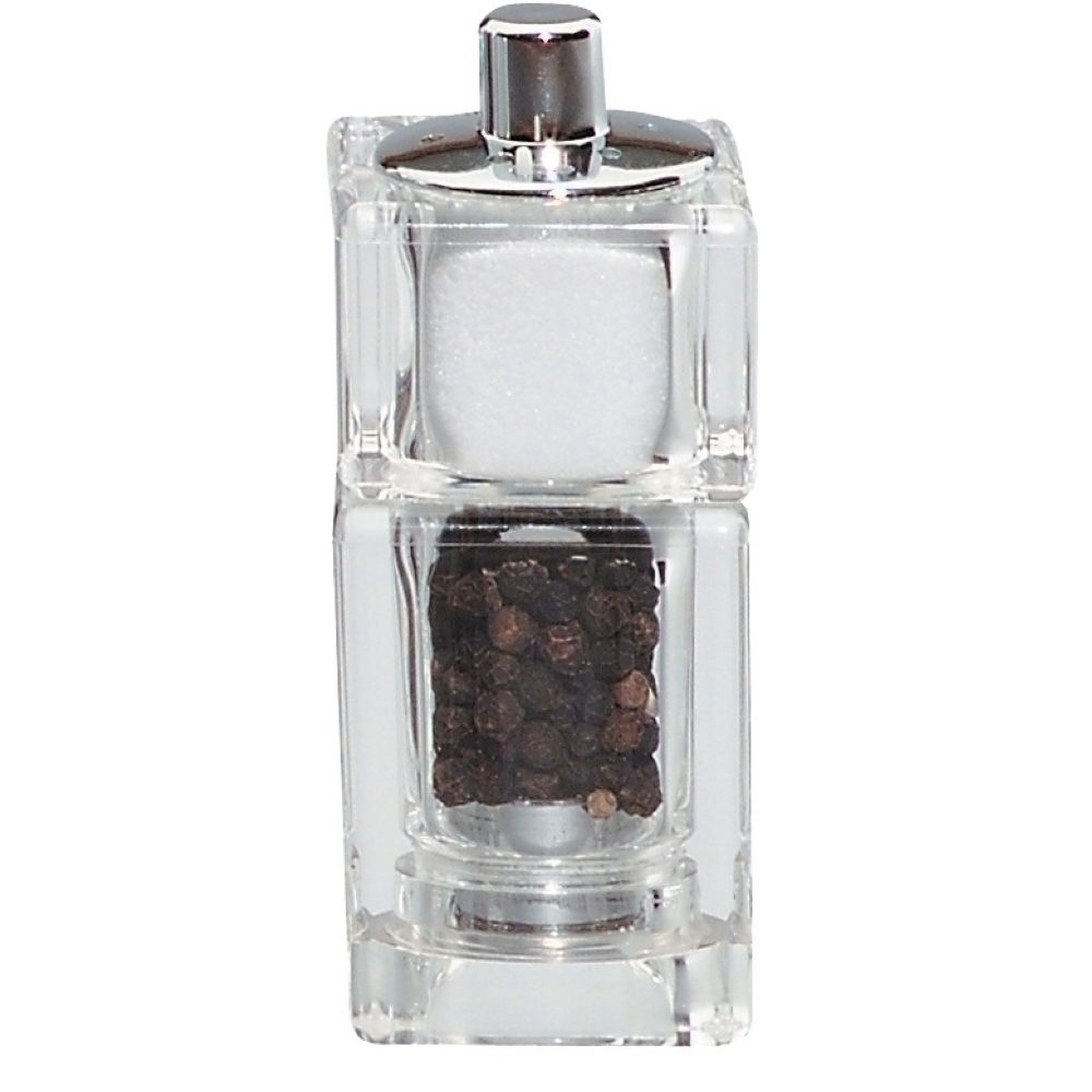 Chef Specialties Cubic Pepper Mill And Salt Shaker Combo, 3.5 Inch